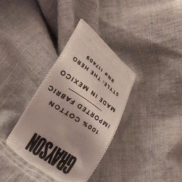 The Hero Classic Gray Shirt By Grayson Of Frank And Eileen - Picture 4 of 4